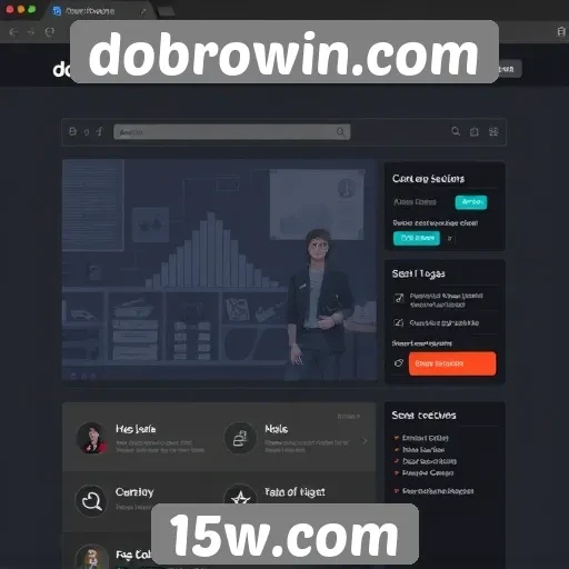 Análise da interface do usuário do site dobrowin